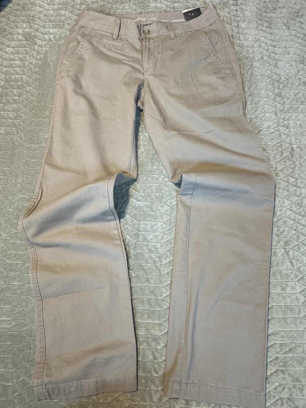 Eddie Bauer Legendary Cargo Pants Relaxed Boyfriend Chinos Sz 8